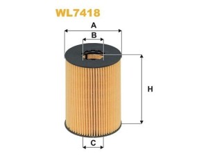 WL7418 (WIX FILTERS) Фильтр масляныйRenault Master II 97-10 Nissan Interstar 01-10 Opel Movano A 98-10