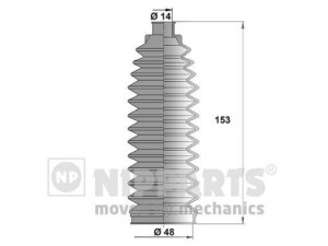 N2841031 (NIPPARTS) Пильовик рульової рейкиNissan 350Z 02-08 Nissan Murano 02-08 Nissan Maxima A33 00-06