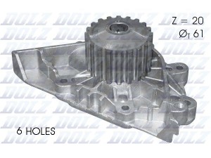 C124 (DOLZ) Помпа системи охолодження 2.0MPI 16V, 2.0HDI 16V, 1.8MPI 16V, 2.2MPI 16VFiat Scudo 95-07 Peugeot Expert 07-16 Citroen C4 04-11