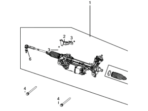 JP402.NL00.R (BOSCH) Рулевая рейка с ЭУРJeep Compass 16-