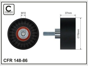 CFR14886 (CAFFARO) Ролик ГРМ натяжителя ремня 2.4DI 16V, 2.4TDE 16V