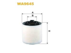 WA9645 (WIX FILTERS) Фильтр воздушныйVW Polo 09-18 Audi A1 10-18 Skoda Fabia II 07-14