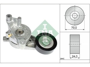 534 0059 10 (INA) Натягувач ременя ГРМ у зборі 1.9TDI 8V, 2.0TDI 16VVW Tiguan 08-16 Audi A3 03-12 Skoda Octavia A5 04-13