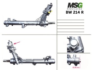 BW214R (ZF) Рулевая рейка с ГУРBMW 6 E63-64 04-11 BMW 5 E60-61 03-10