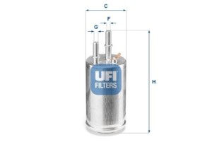 3195100 (UFI) Фільтр паливнийVolvo S60 10-18 Volvo S80 06-16 Volvo V70 07-16