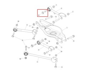 111114900A (TESLA) Болт рычага заднегоTesla Model Y 20- Tesla Model 3 18-