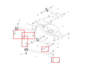 106324200B (TESLA) Болт рычага заднегоTesla Model Y 20- Tesla Model 3 18-