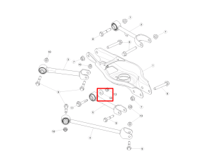 104440400B (TESLA) Шайба развального болтаTesla Model Y 20- Tesla Model 3 18-