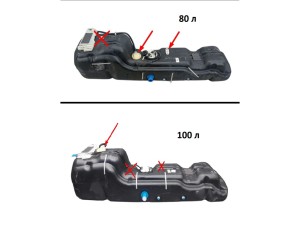 172030731R (RENAULT) Бак топливный дизель пластиковый 100 литровRenault Master III 10- Nissan NV400 10-21 Opel Movano B 10-21